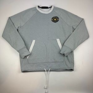 Under Armour Project Rock Adult Size S Sweatshirt Heavyweight Terry Cloth Gray